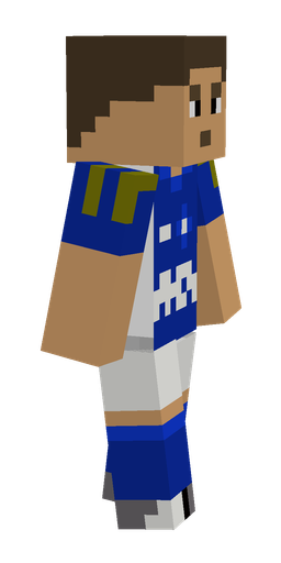 Blue skin: body, right side render