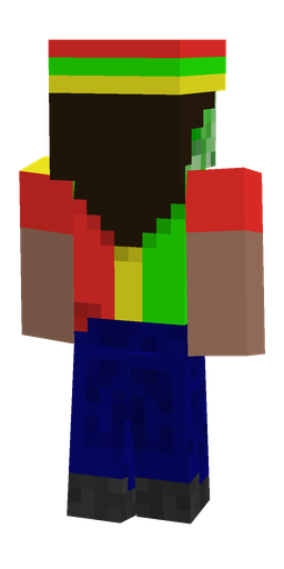Blue skin: body, back render