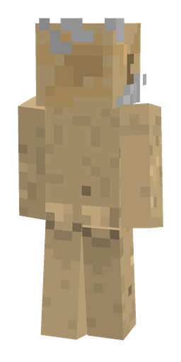 Orange skin: body, back render