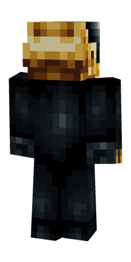 Black skin: body, back render