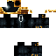 Black skin: raw texture render