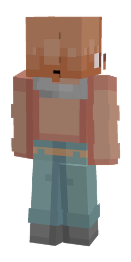 Blue skin: body, back render