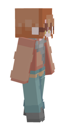Blue skin: body, right side render