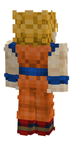 Blue skin: body, back render