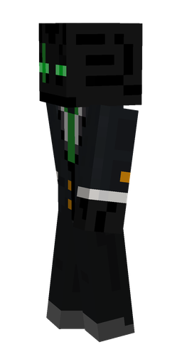 Black skin: body, left side render