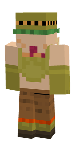 Brown skin: body, back render