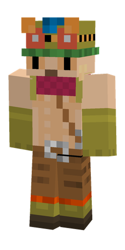 Brown skin: body, front render