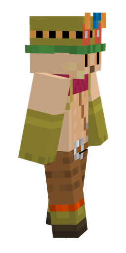 Brown skin: body, right side render