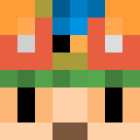 Brown skin: face render