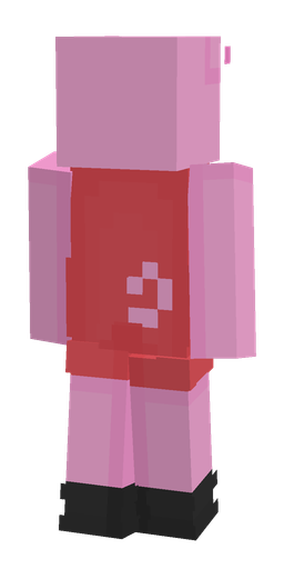 Pink skin: body, back render
