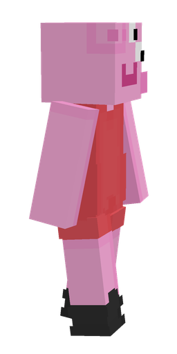 Pink skin: body, right side render