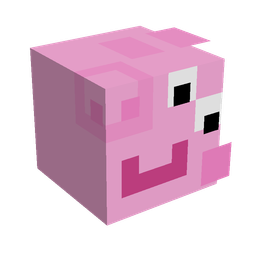 Pink skin: head render