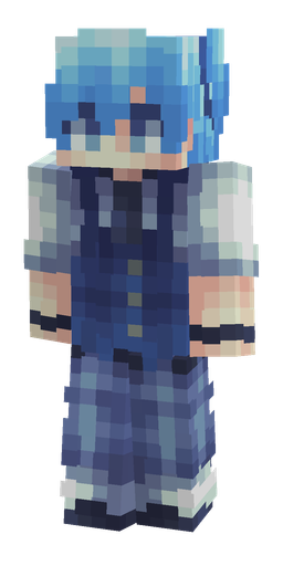 Blue skin: body, front render