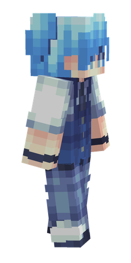 Blue skin: body, right side render