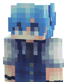 Blue skin: bust render