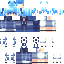 Blue skin: raw texture render