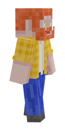 Blue skin: body, right side render