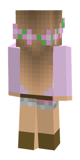 Orange skin: body, back render
