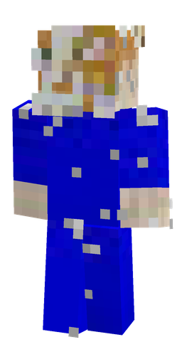 Blue skin: body, back render