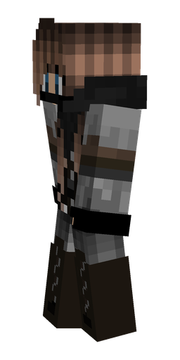 Black skin: body, left side render