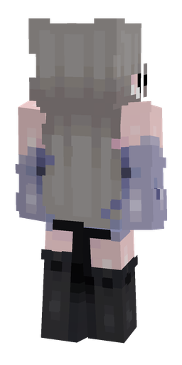 Black skin: body, back render