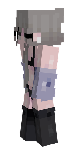 Black skin: body, left side render