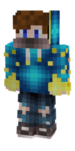 Blue skin: body, front render