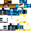 Blue skin: raw texture render