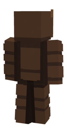 Brown skin: body, back render