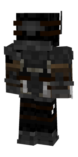 Black skin: body, back render