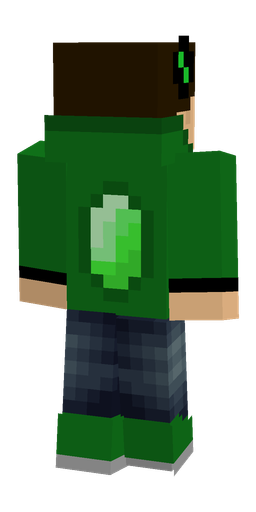 Black skin: body, back render