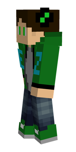 Black skin: body, left side render