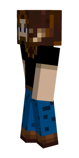 Black skin: body, left side render