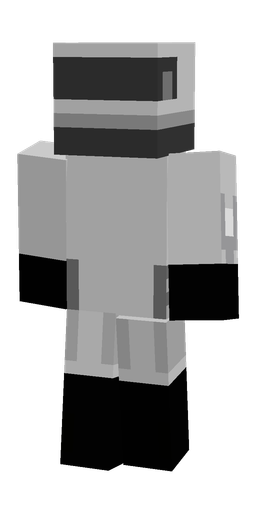 Black skin: body, back render