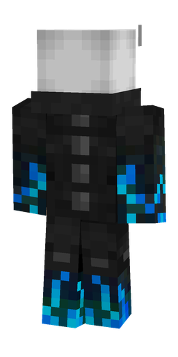 Black skin: body, back render