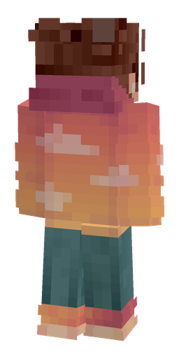 Blue skin: body, back render