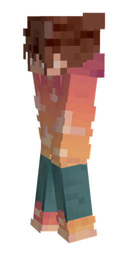 Blue skin: body, left side render