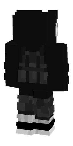 Black skin: body, back render