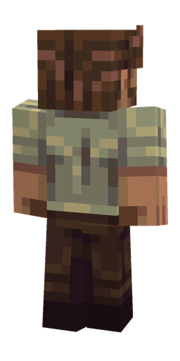Brown skin: body, back render