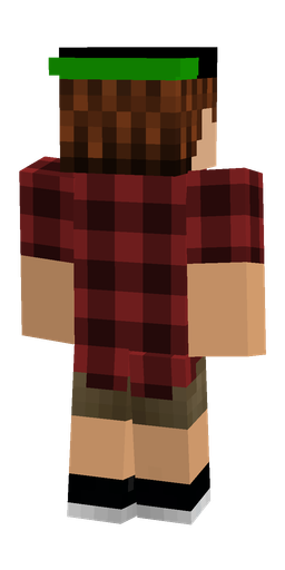 Brown skin: body, back render