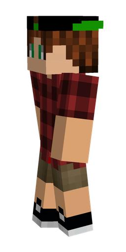 Brown skin: body, left side render