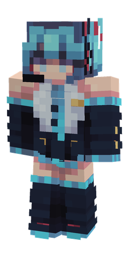 Blue skin: body, front render