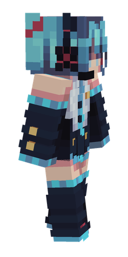 Blue skin: body, right side render