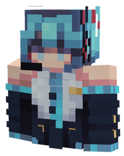 Blue skin: bust render