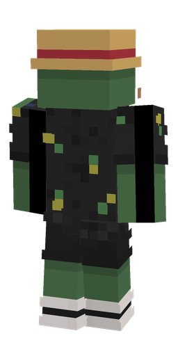 Black skin: body, back render