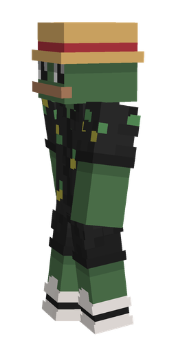 Black skin: body, left side render