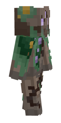Brown skin: body, right side render