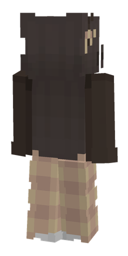 Black skin: body, back render