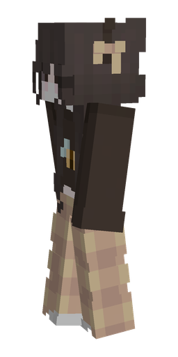 Black skin: body, left side render