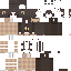 Black skin: raw texture render